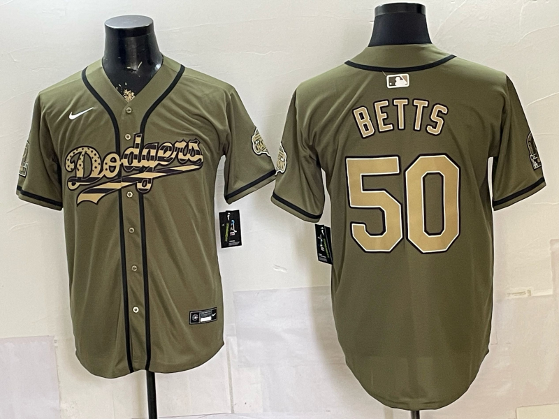 Men Los Angeles Dodgers #50 Betts green Game 2026 Nike MLB Jersey 053002